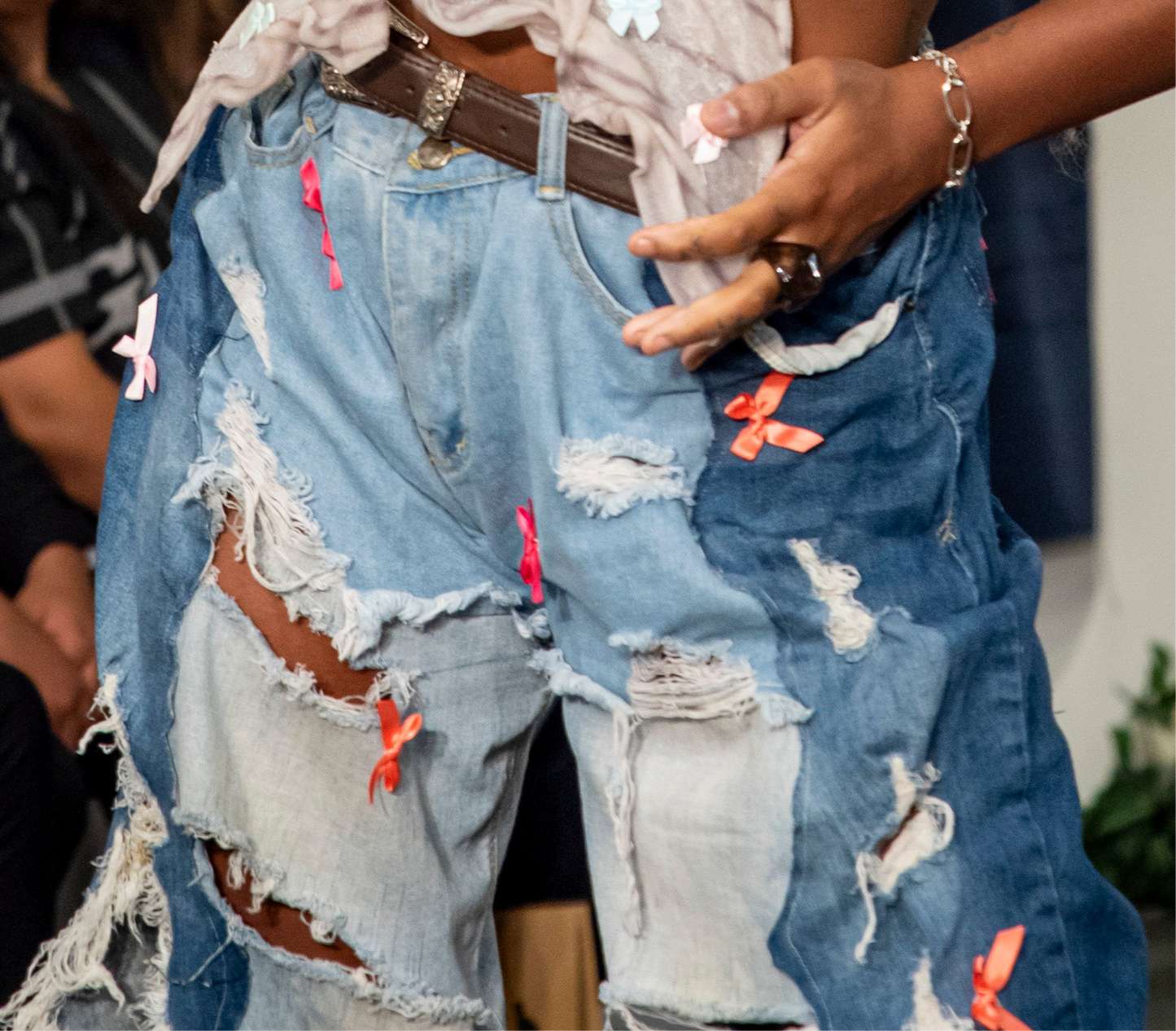 "Daisy Bow Dukes" Denim Jeans
