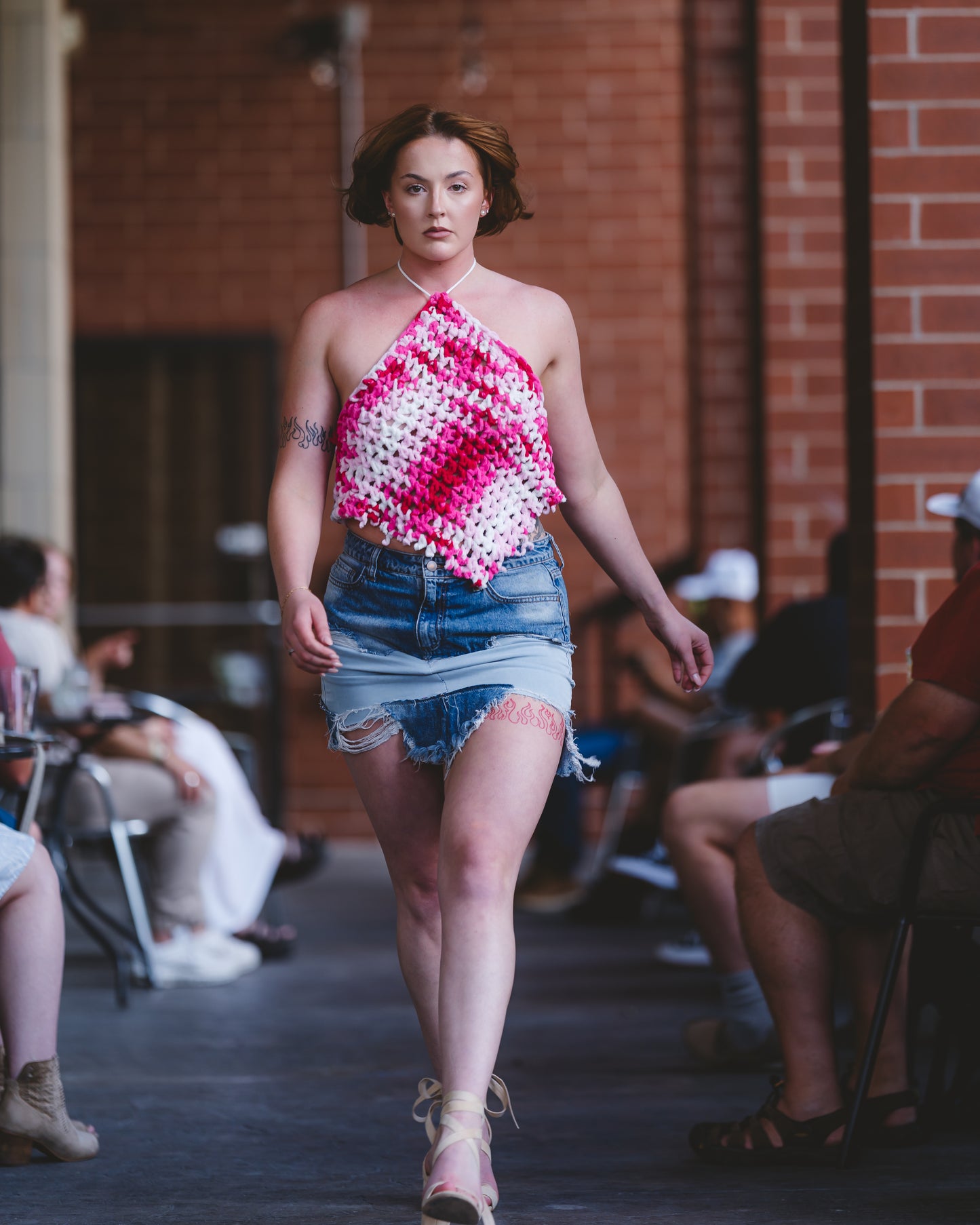 “Forever Knitted” Triangle Halter Top