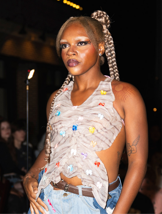 “Radio Rebel” Resin Corset Top