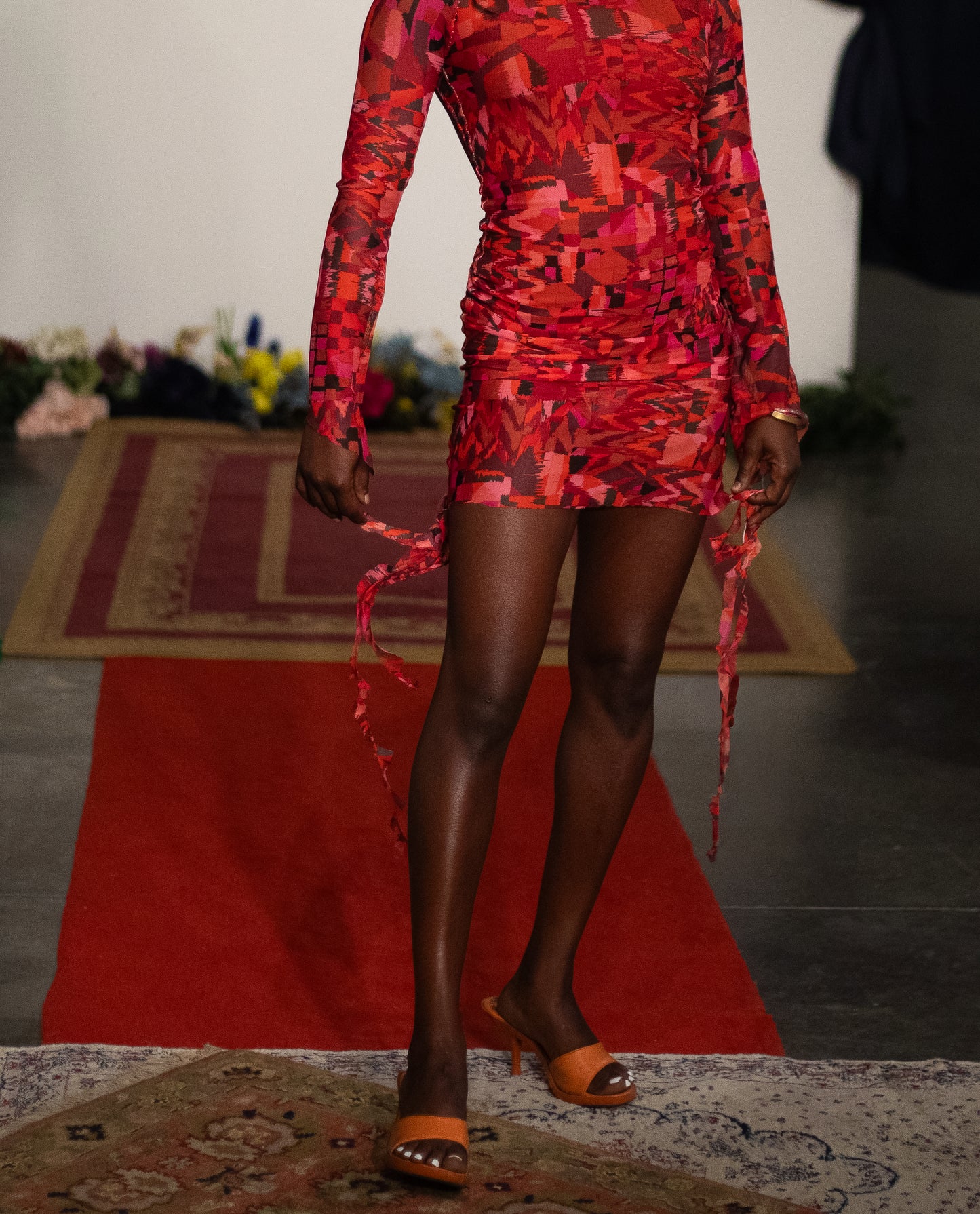 “Scarlet Flair” Mini Dress