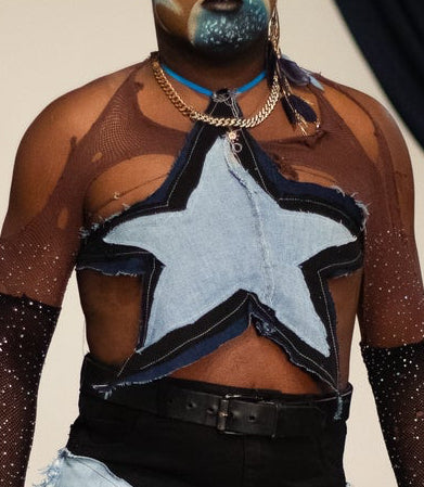 “Midnight Galaxy” Star Halter Top