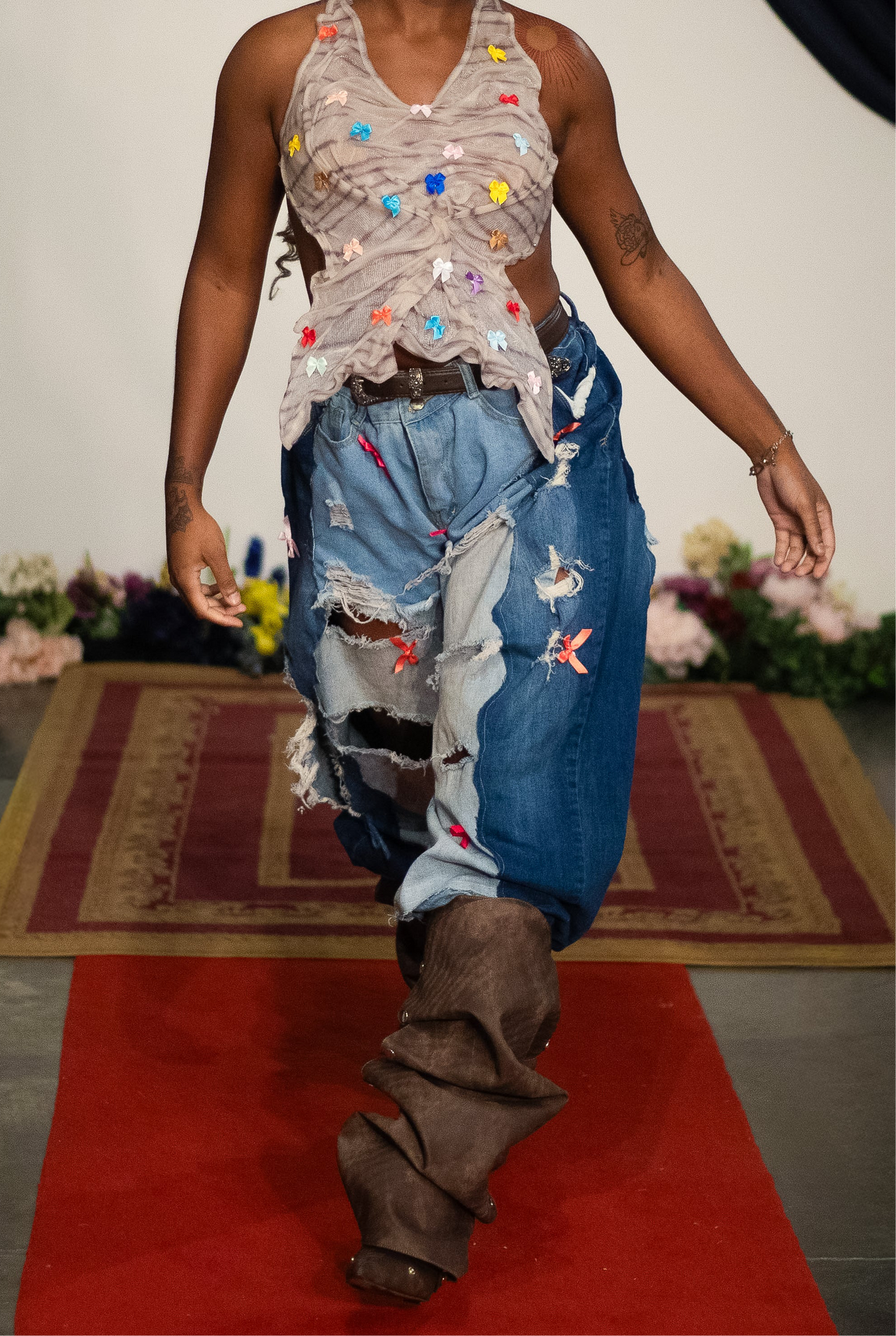 "Daisy Bow Dukes" Denim Jeans
