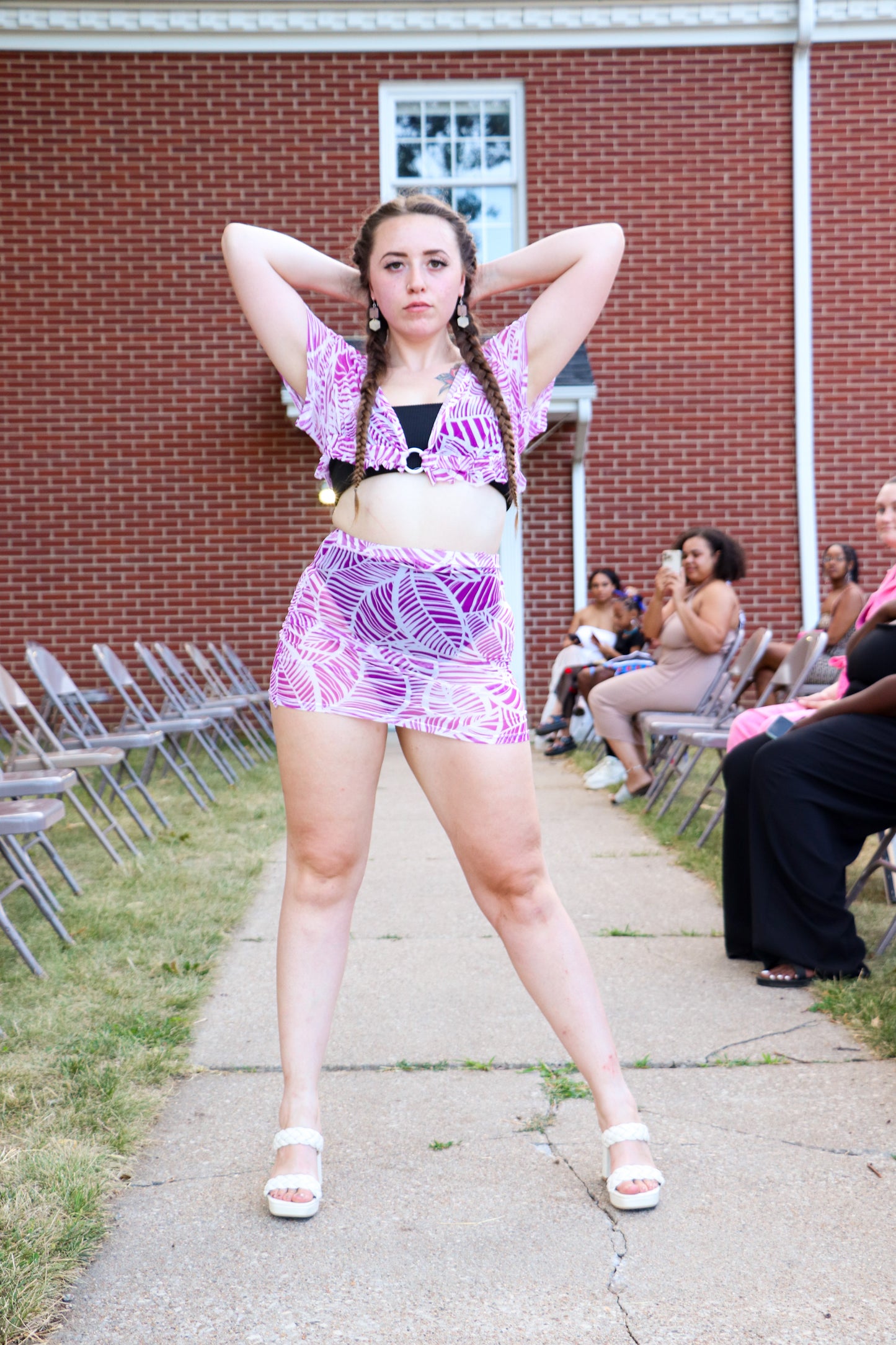 "Purple Haze" Mesh Two- Piece