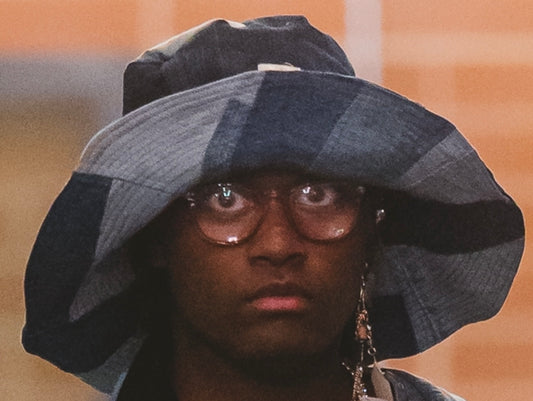 "90's Badu Retro" Reversible XL Denim Bucket Hat