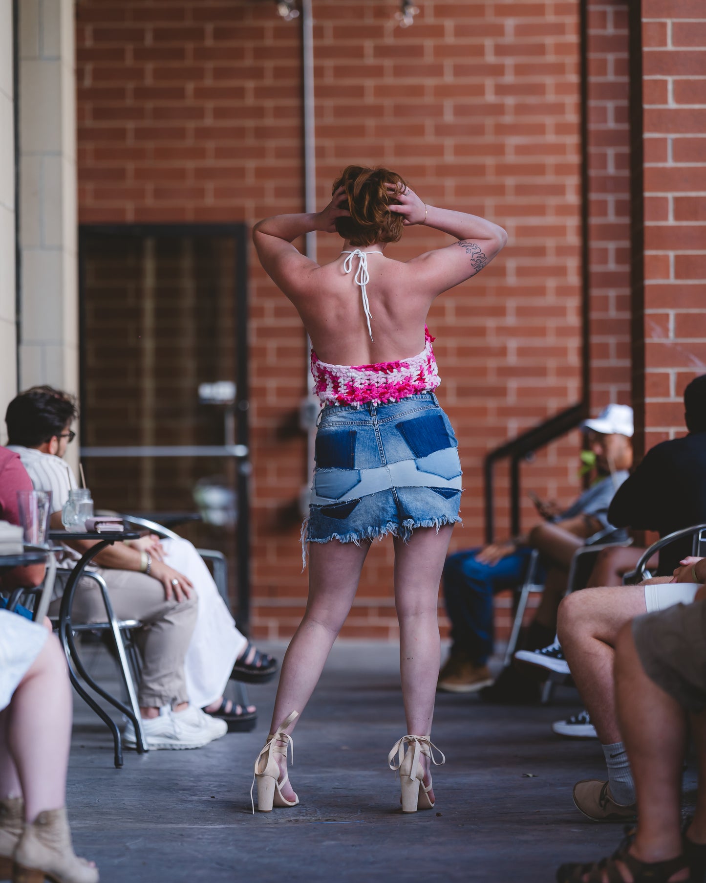 “Forever Knitted” Triangle Halter Top