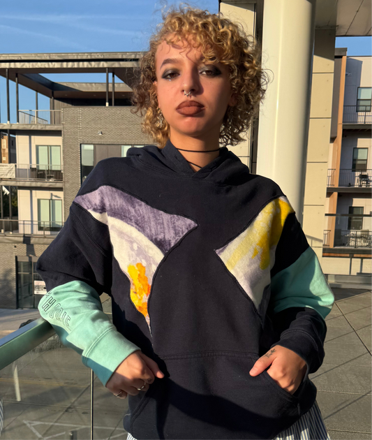 “Garden VIew” Patchwork Hoodie