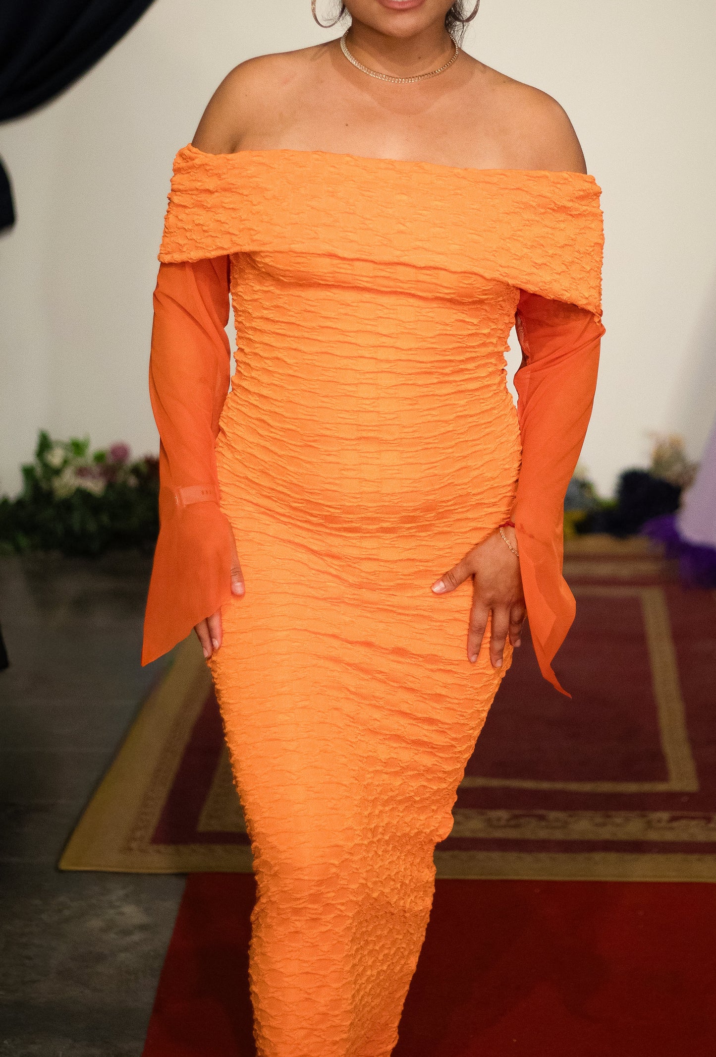 “Tangerine Dream” Maxi Dress