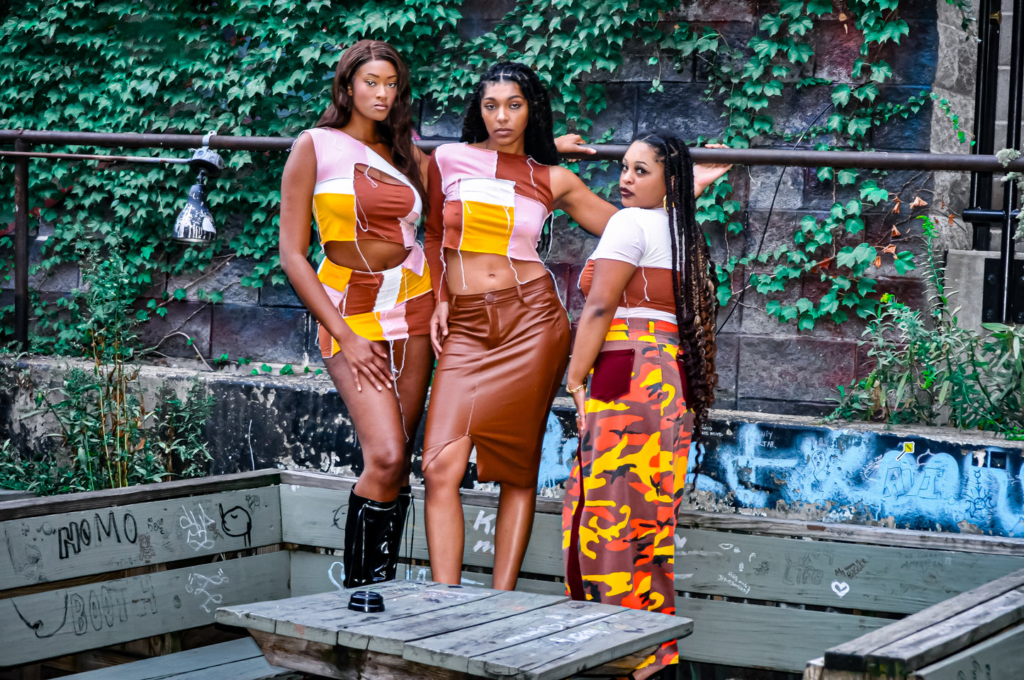 “Brown Sugar” Pleather Midi Skirt