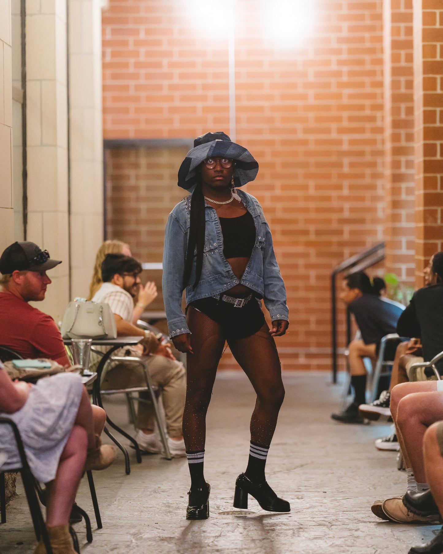 "90's Badu Retro" Reversible XL Denim Bucket Hat