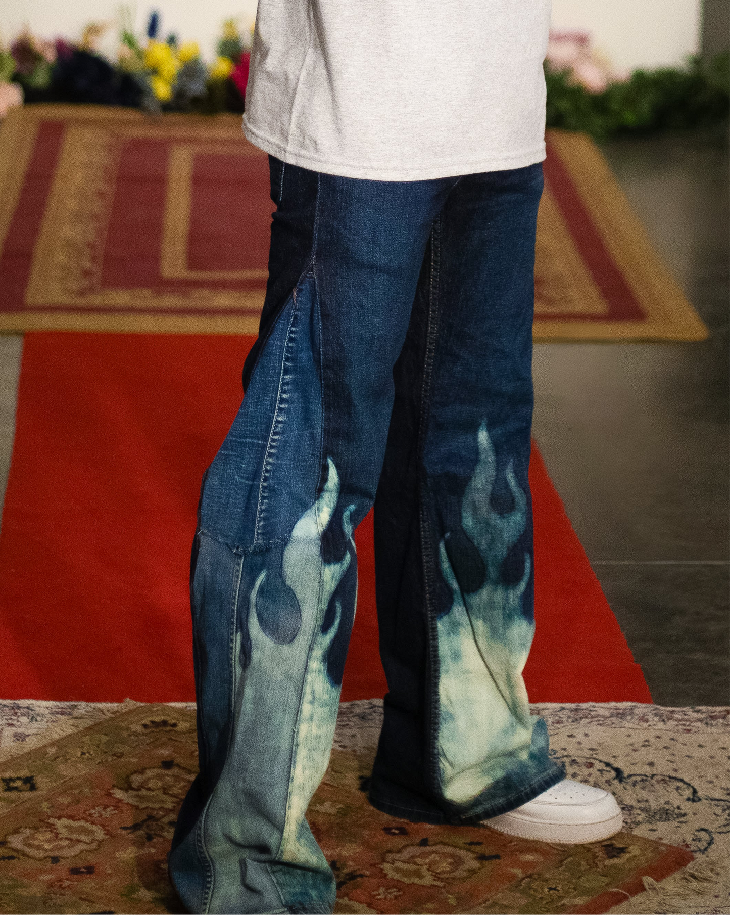 “Catching Fire” Men’s Denim Jeans