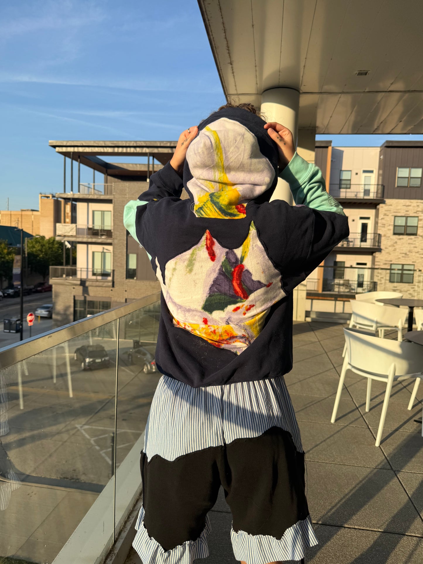 “Garden VIew” Patchwork Hoodie