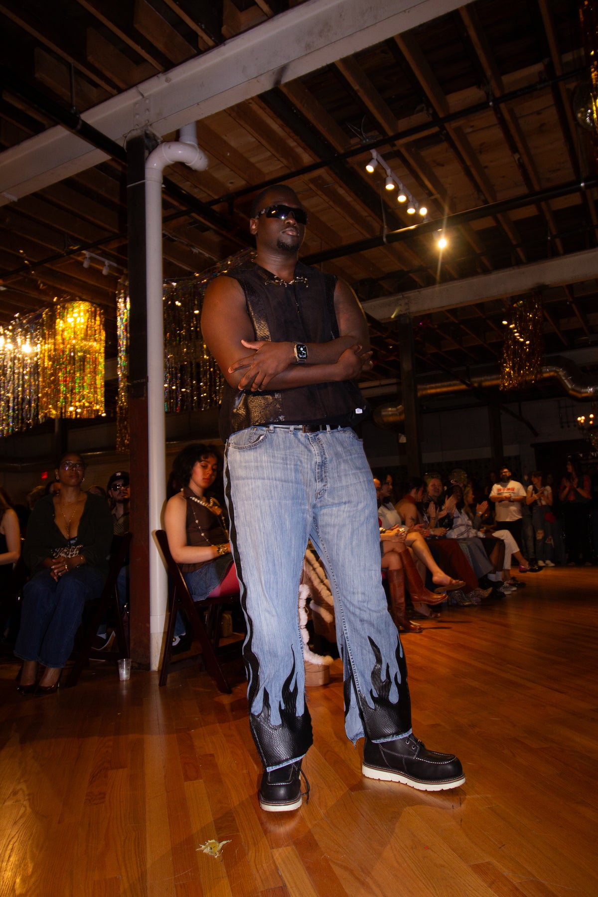 “Burning Python” Men’s Denim Jeans