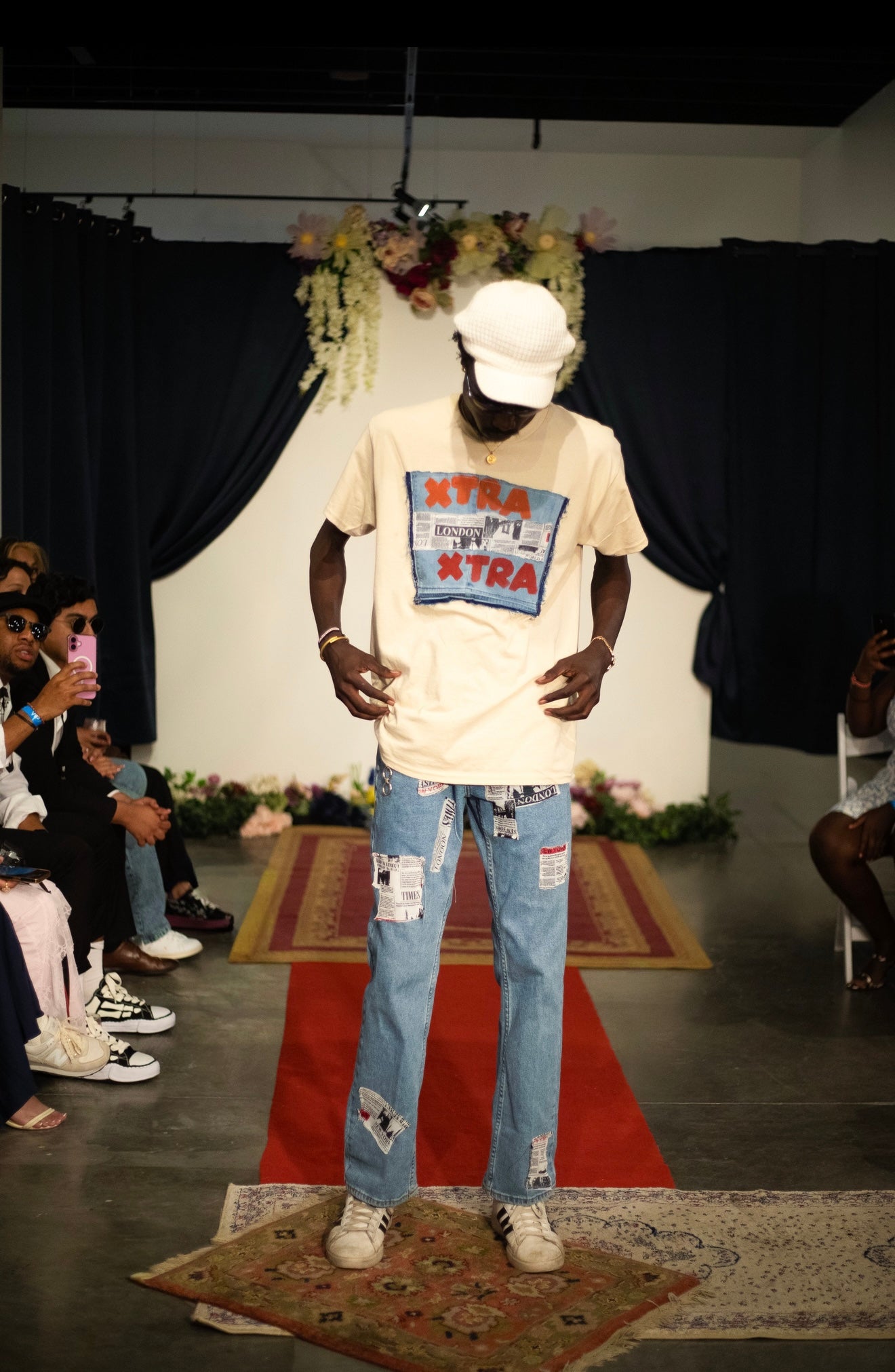 “News Flash” Reworked Denim Jeans