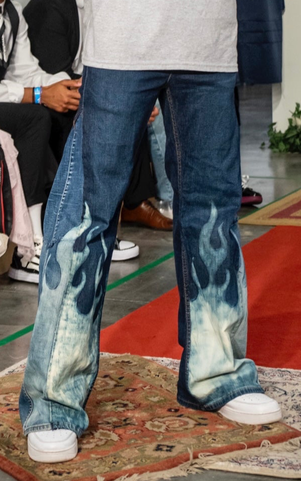 “Catching Fire” Men’s Denim Jeans