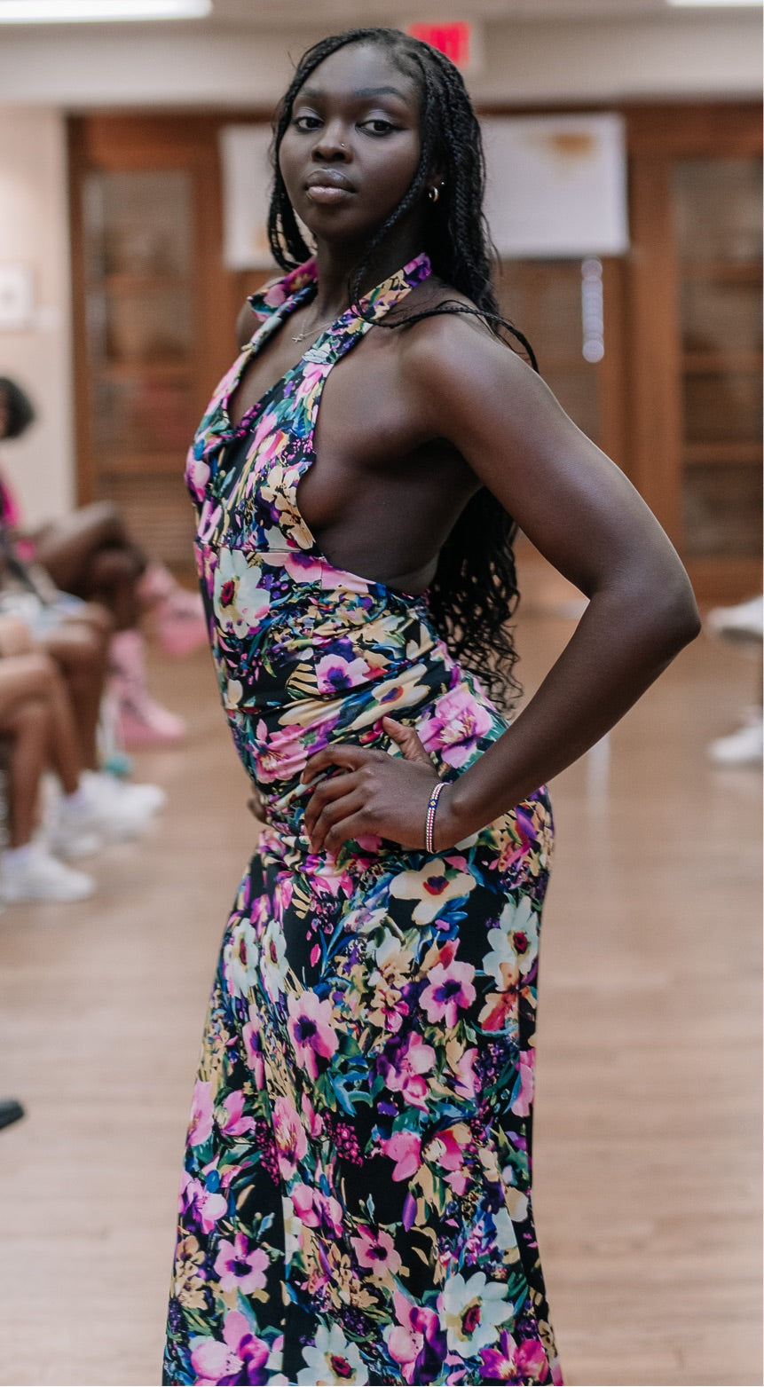“Take Me Away” Floral Maxi Dress