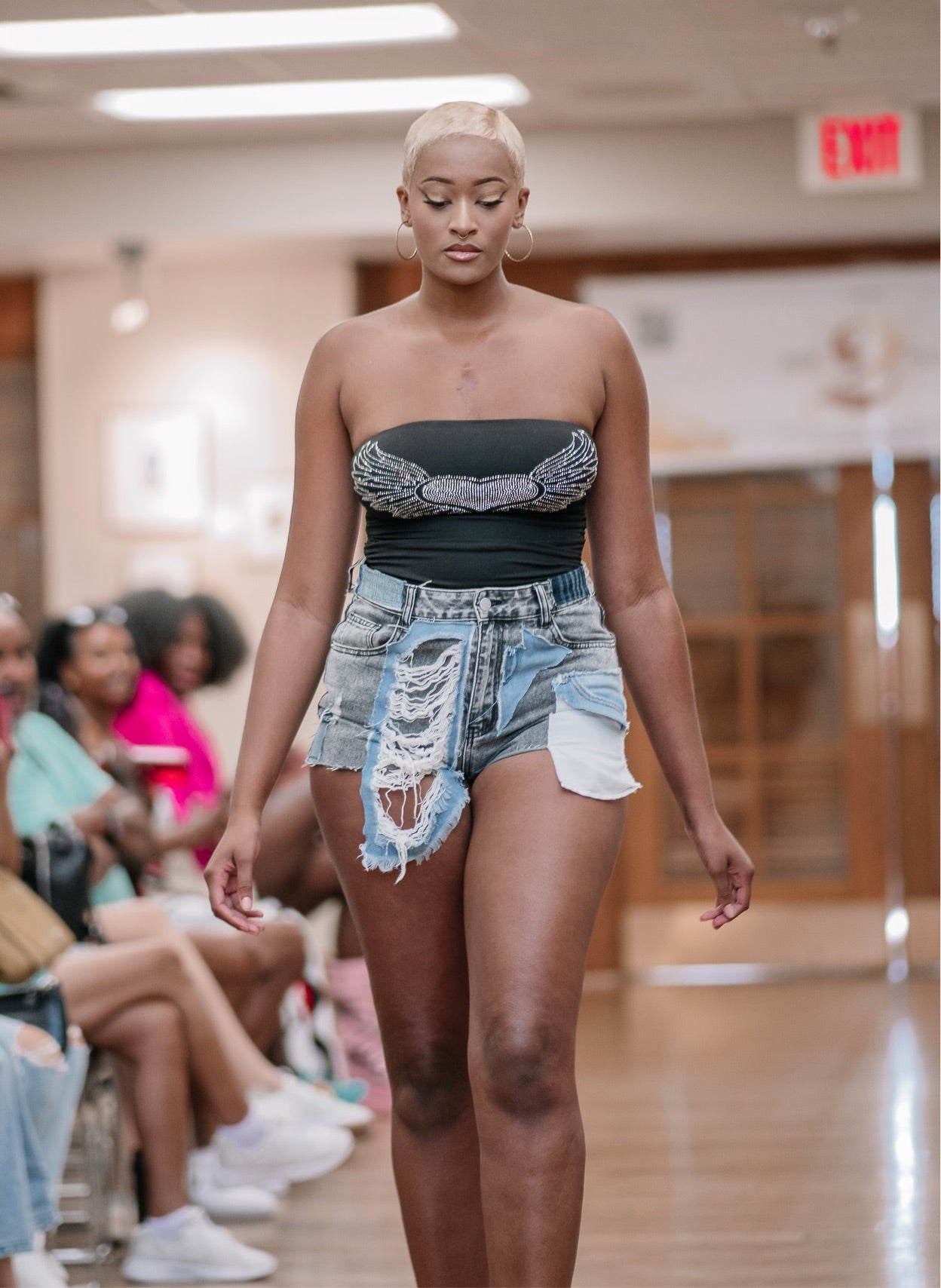 “Ripped Revival” Denim Shorts