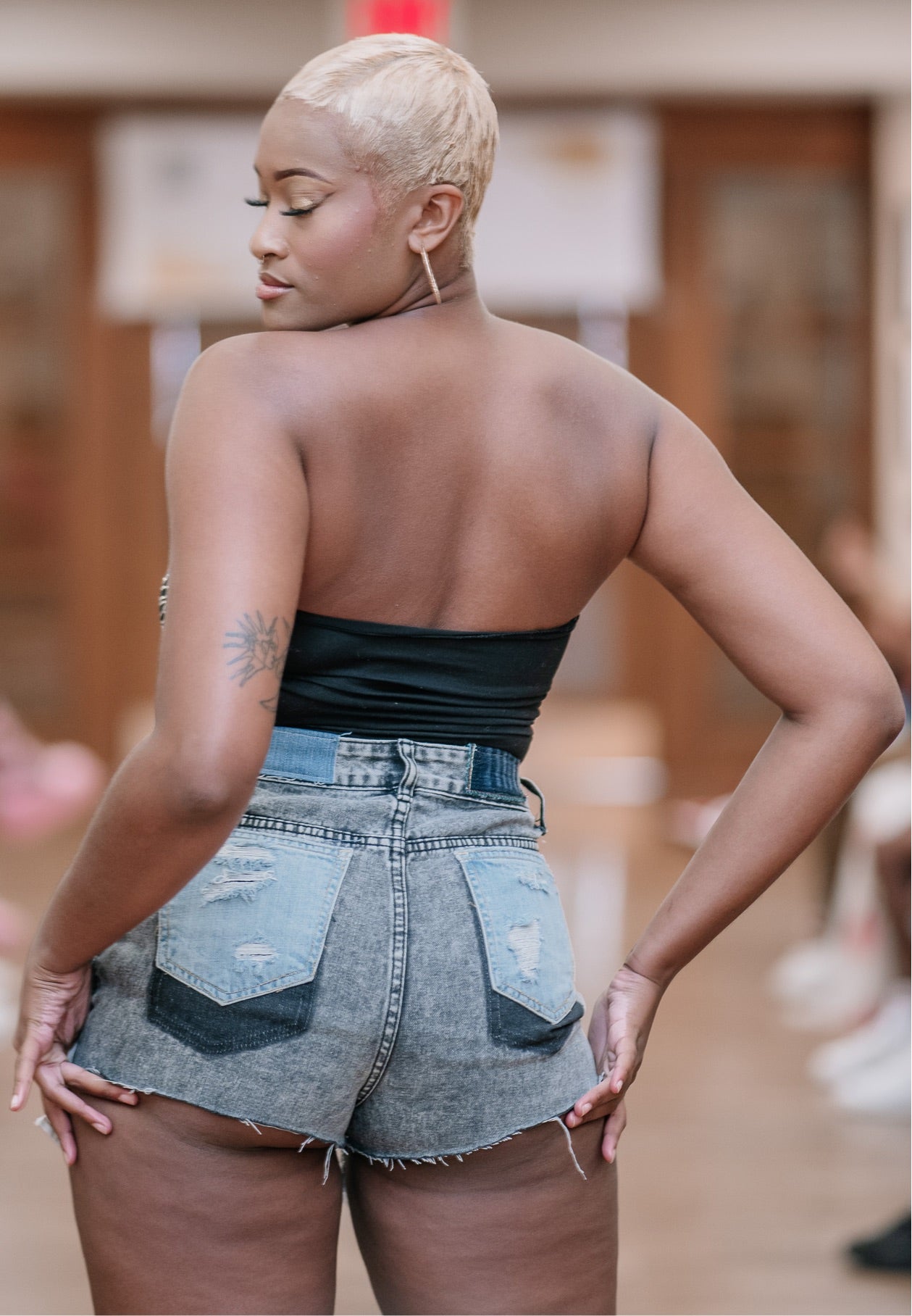 “Ripped Revival” Denim Shorts