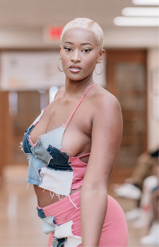 “Jean Frenzy” Two-Piece Set