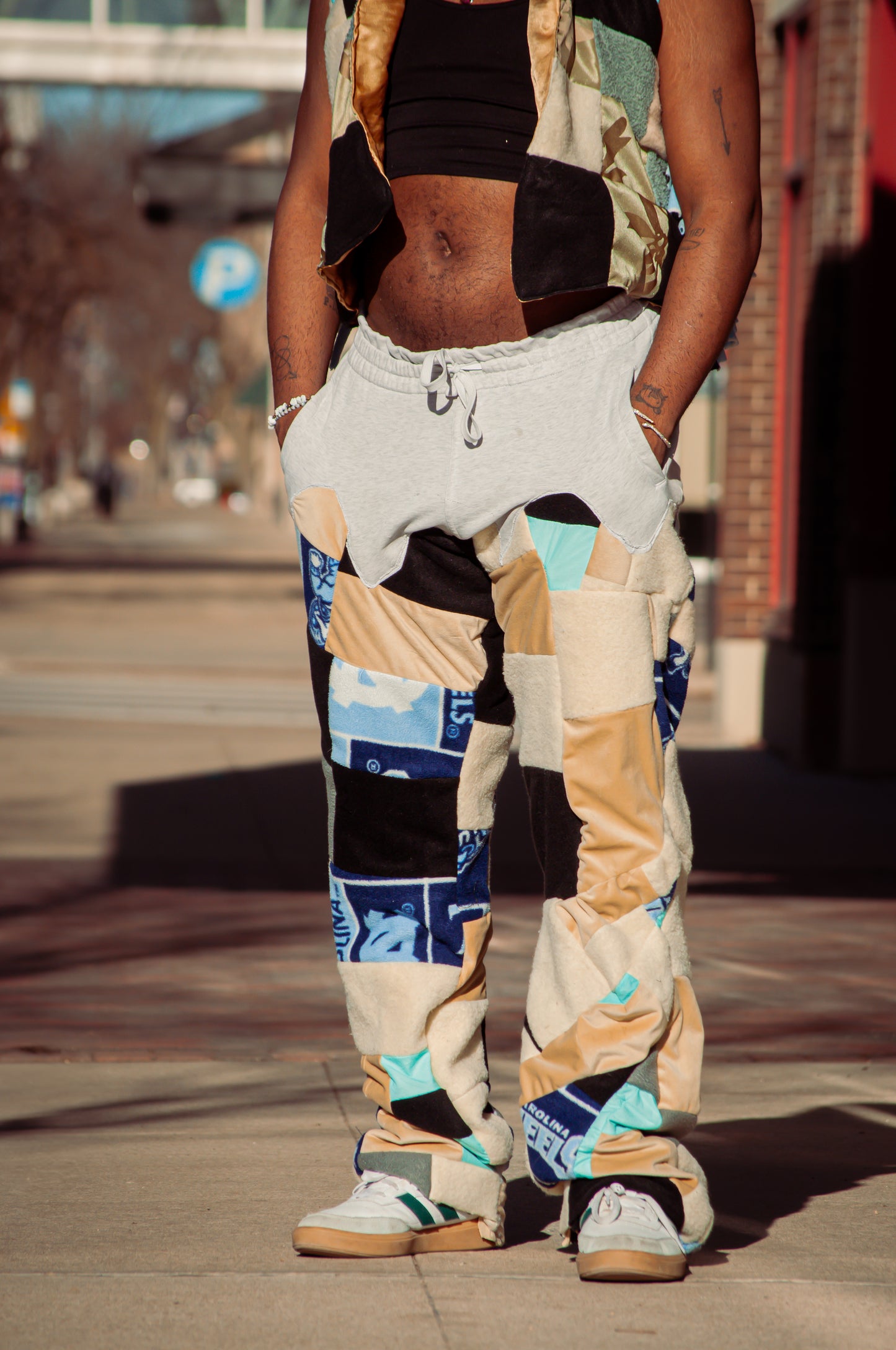 “Urban Patchwork” Puffer Set