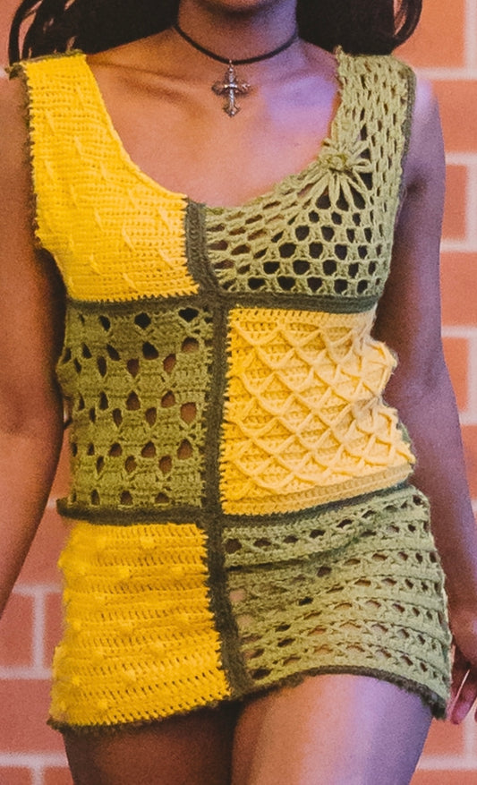 “Springtime Twist” Unisex Crochet Top/Dress