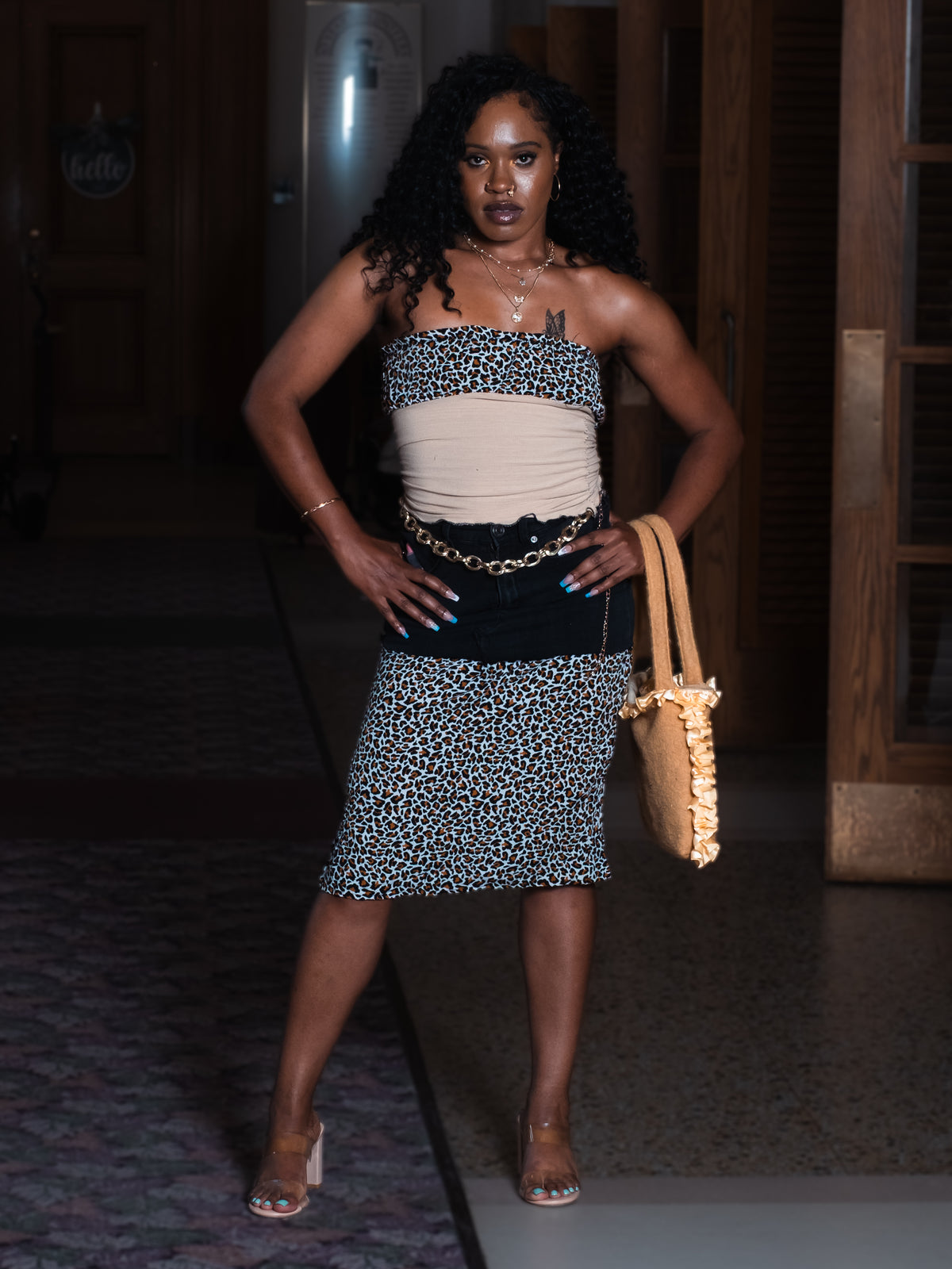 “Leopard Leo” Asymmetrical Tube Top
