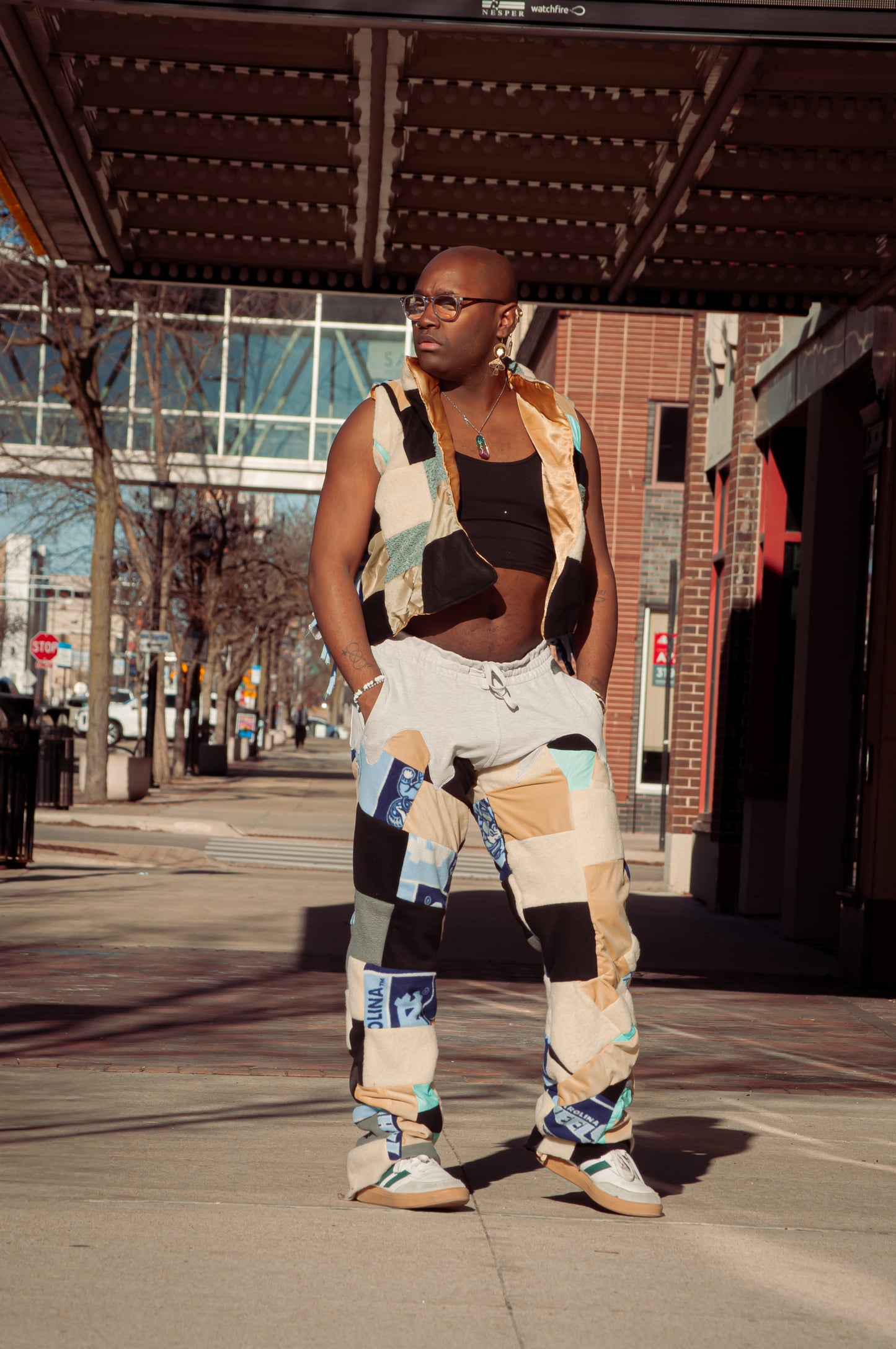 “Urban Patchwork” Puffer Set