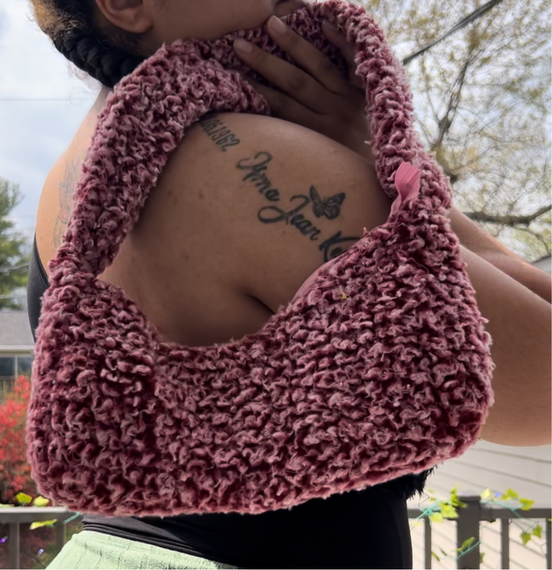“Berry Plush” Handbag