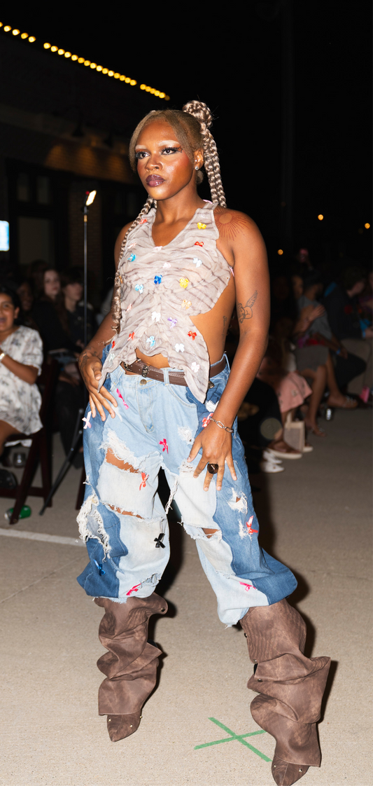 "Daisy Bow Dukes" Denim Jeans