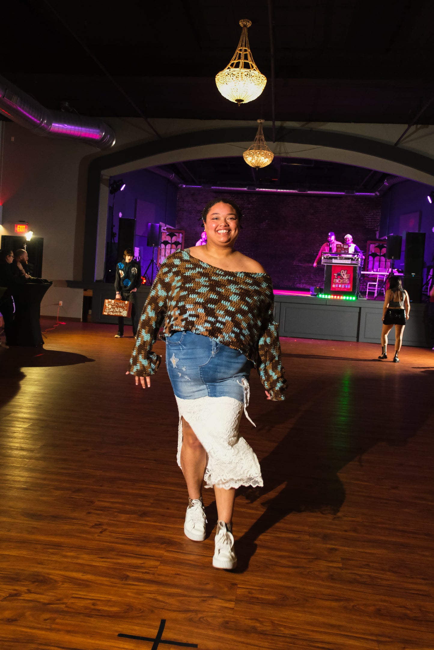 “Wish Upon A Star” Plus-Sized Denim Maxi Skirt