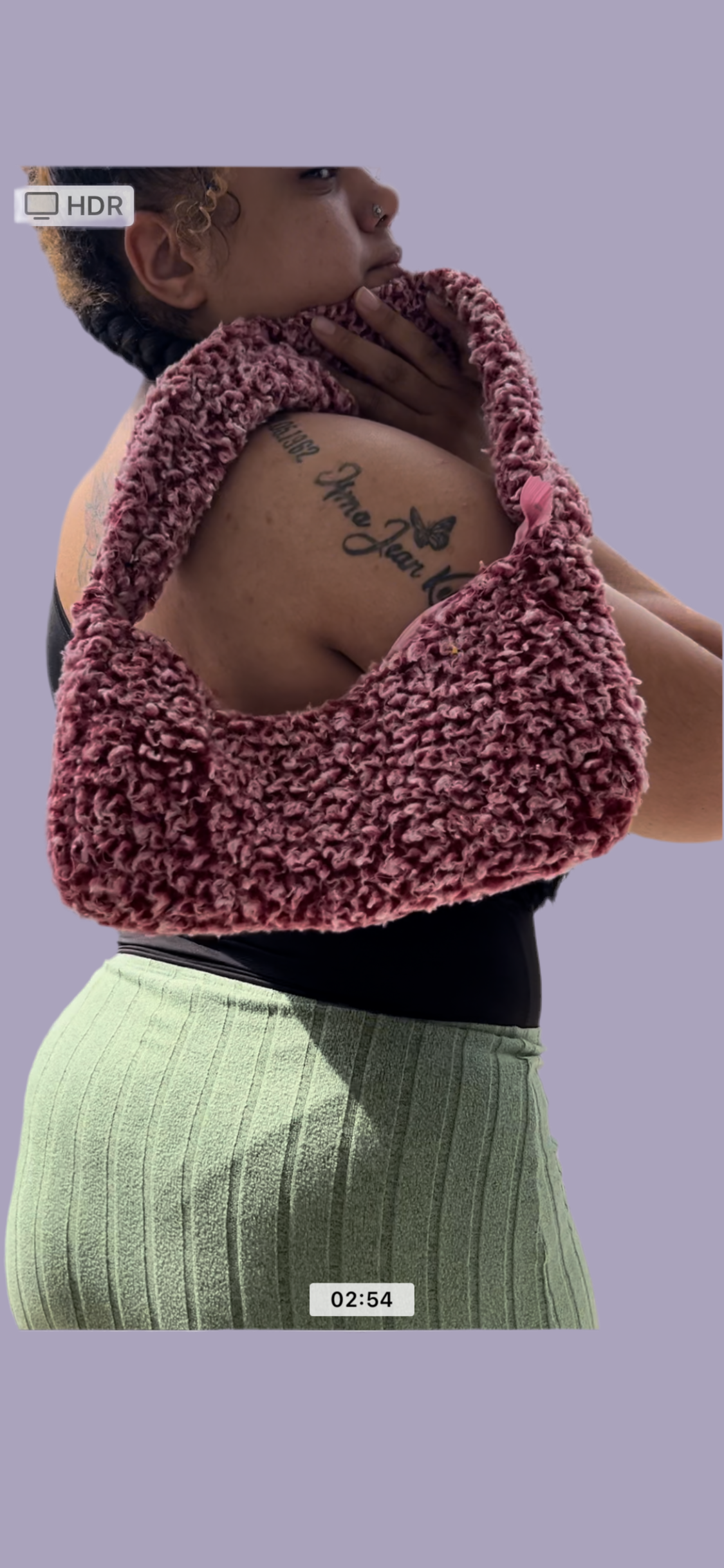 “Berry Plush” Handbag
